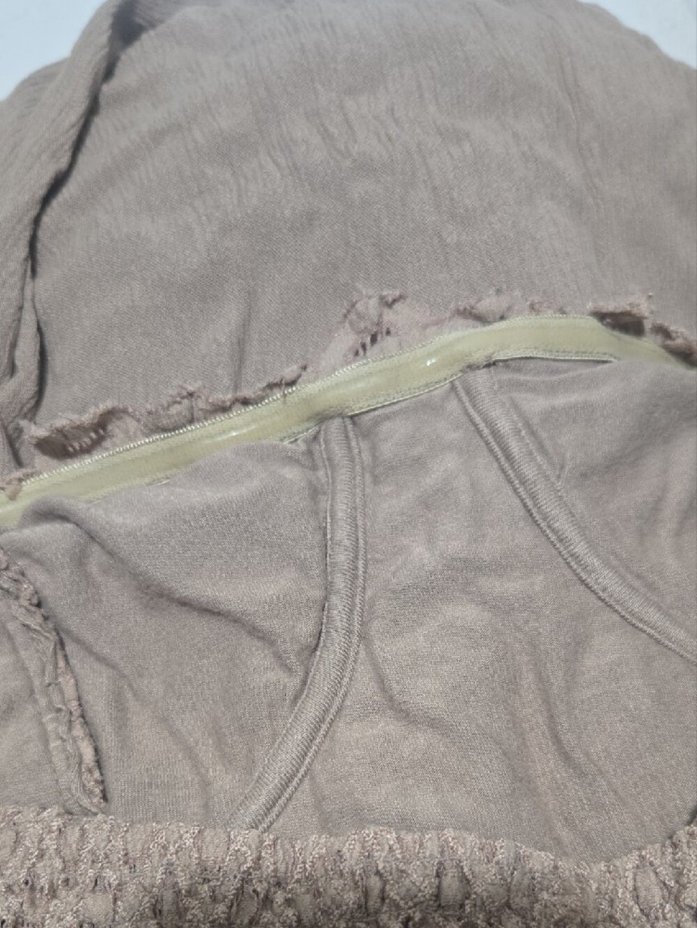 Free People Adella Strapless Taupe Corset Maxi Dress with Lace Bodice Size Large - Picture 4 of 8